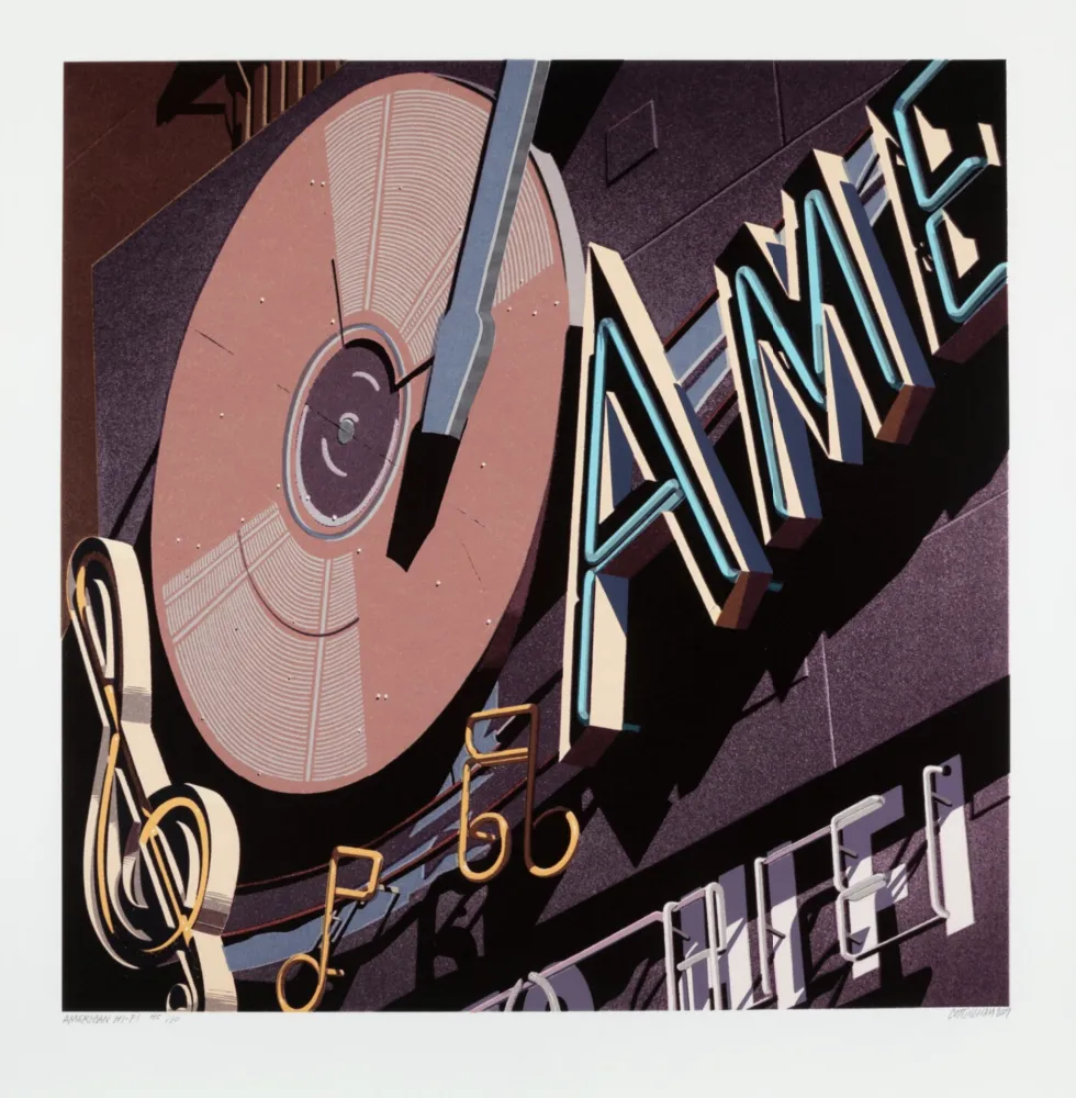 Siebdruck Cottingham - American Hi-Fi