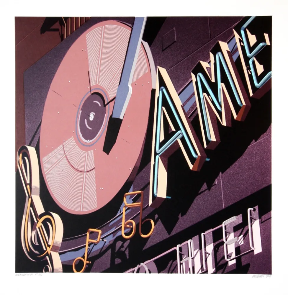 Siebdruck Cottingham - American Hi Fi