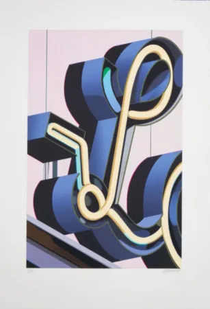 Lithographie Cottingham - L (from An American Alphabet)