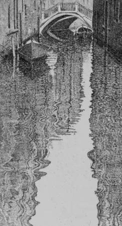 Radierung Cotugno  - Riflessi veneziani