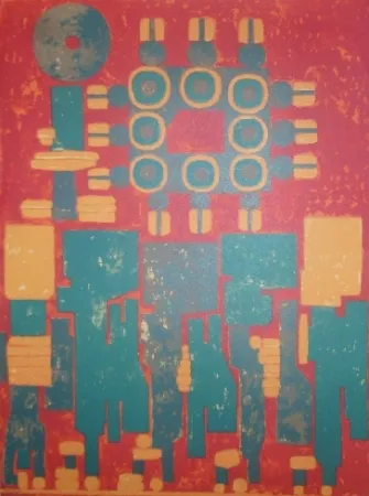 Lithographie Courtin - Clos