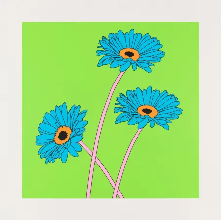 Siebdruck Craig-Martin - Gerberas