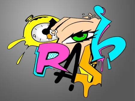 Siebdruck Crash - Clock 1