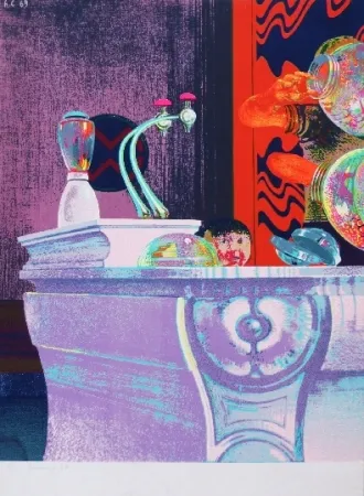 Siebdruck Cremonini - Enfant au bar