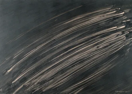 Keine Technische Criton - Technique mixte sur papier marouflée sur toile. 