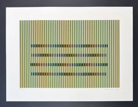 Siebdruck Cruz-Diez - Carlos Cruz-Diez (1923-2019) - Color serigraphy on Arches paper - 1990
