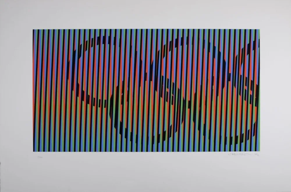 Siebdruck Cruz-Diez - Composition