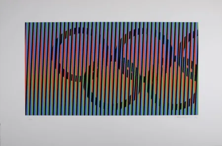 Siebdruck Cruz-Diez - Composition