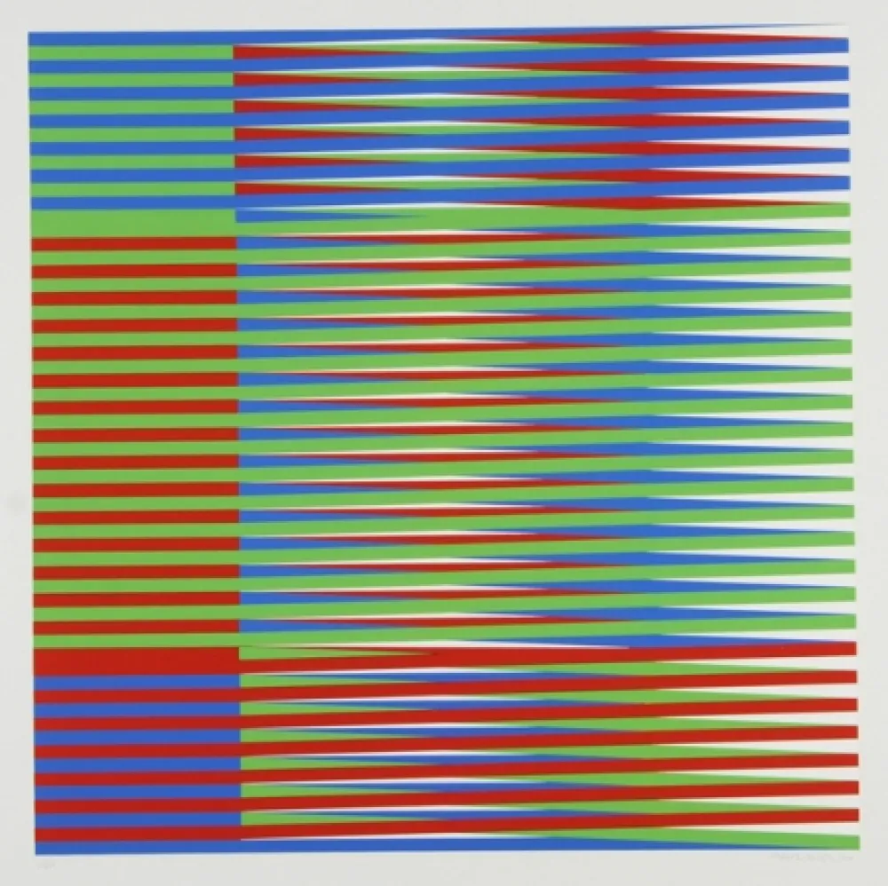 Siebdruck Cruz-Diez - Couleur additive