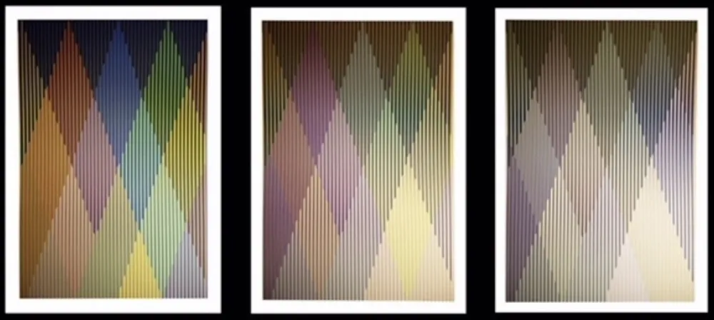 Siebdruck Cruz-Diez - Couleur Additive Perseus, Portfolio of 3