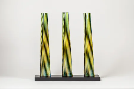 Keramik Cruz-Diez - Cromovela Tryptich 20