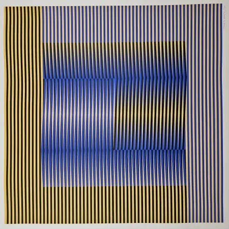 Siebdruck Cruz-Diez - Induction Chromatique