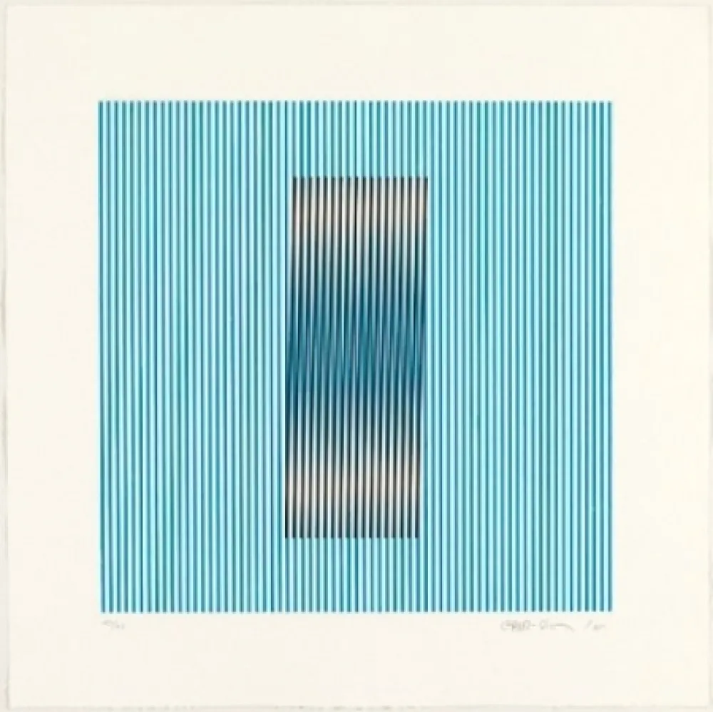 Radierung Und Aquatinta Cruz-Diez - Induction del Amarillo Barcelona 