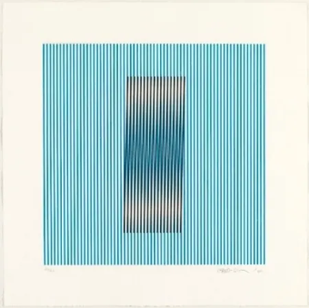 Radierung Und Aquatinta Cruz-Diez - Induction del Amarillo Barcelona 