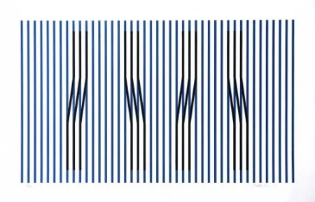 Radierung Cruz-Diez - Induction du Jaune Masnou	