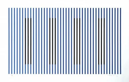 Stich Cruz-Diez - Induction du Jaune Rioja