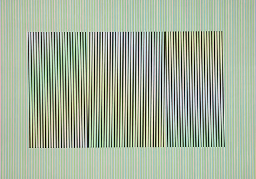 Lithographie Cruz-Diez - Mod. 3 Inducción Cromática a doble frecuencia Toledo