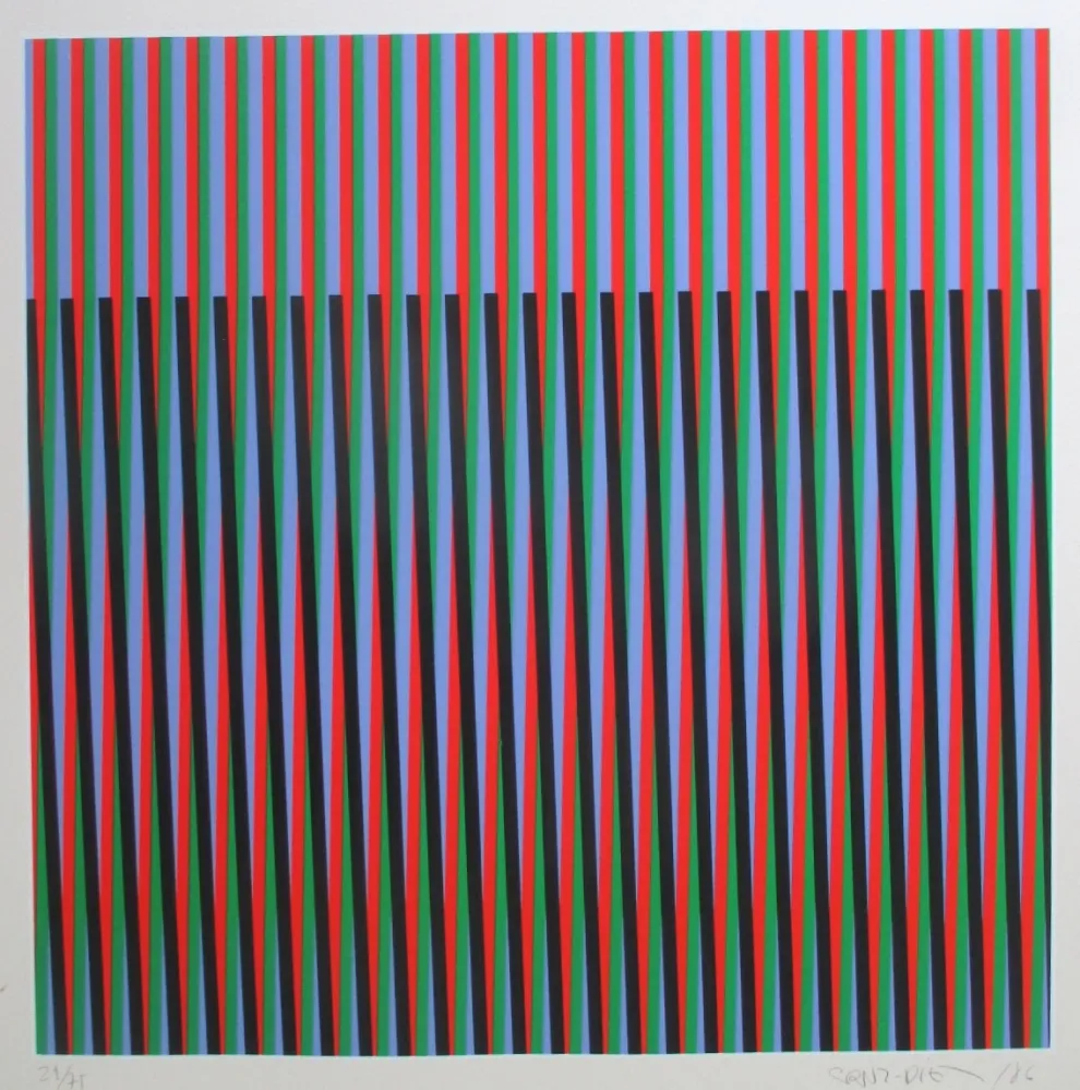 Siebdruck Cruz-Diez - No title