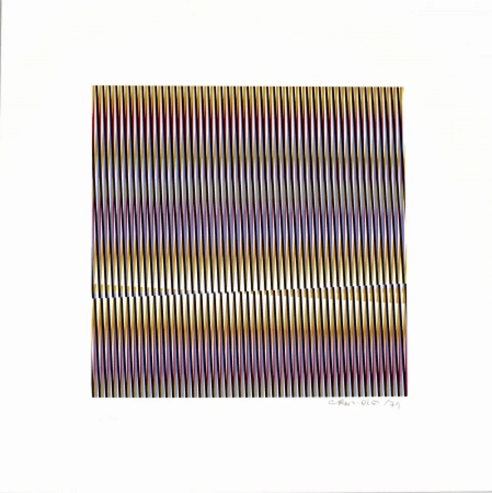 Siebdruck Cruz-Diez - Sin Titulo 