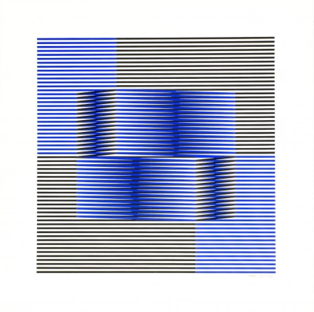 Siebdruck Cruz-Diez - Sin Titulo