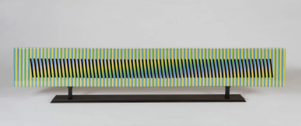 Keramik Cruz-Diez - Stèle horizontale 9