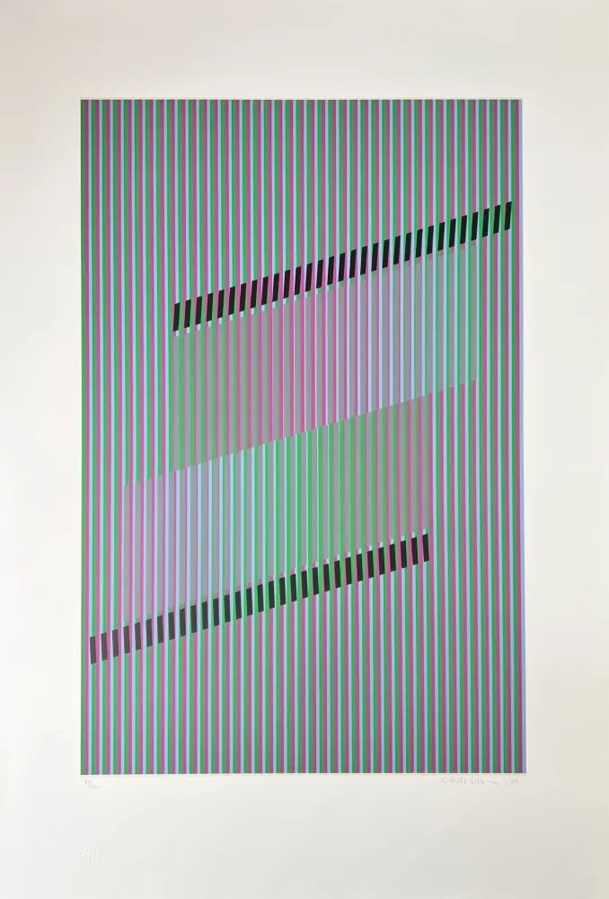 Siebdruck Cruz-Diez - Untitled