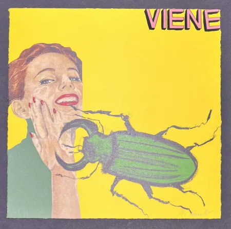 Lithographie Cucchi - Enzo Cucchi (1949) - Viene - Lithograph on paper