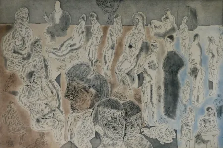 Radierung Und Aquatinta Cuevas - Barrion chino I