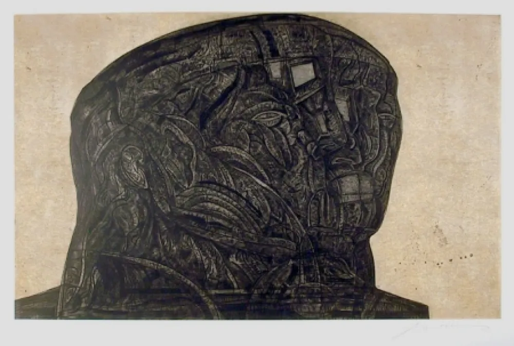 Radierung Und Aquatinta Cuevas - Marquez de Sade from the Intolerance Portfolio