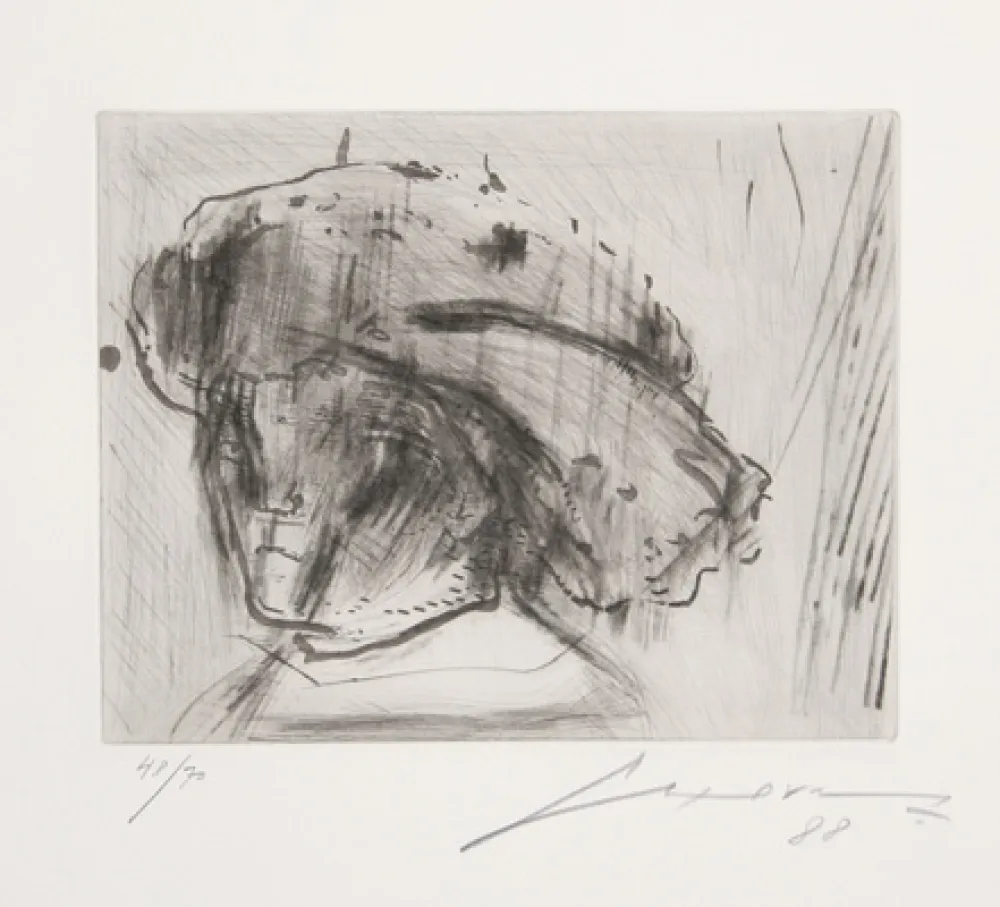 Radierung Und Aquatinta Cuevas - Portrait of Rembrandt as a Child