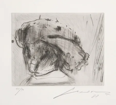 Radierung Und Aquatinta Cuevas - Portrait of Rembrandt as a Child