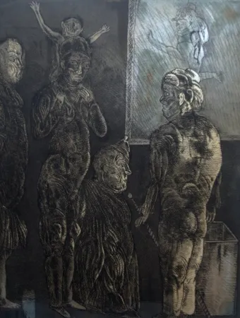 Radierung Und Aquatinta Cuevas - Titre non identifié