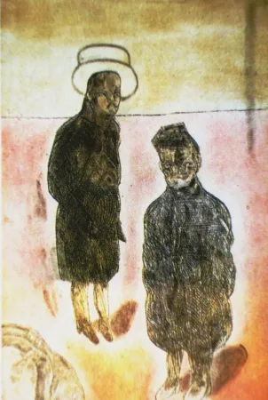 Radierung Und Aquatinta Cuevas - Travestistas