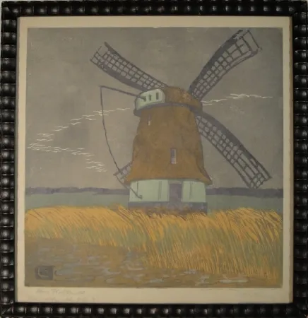 Holzschnitt Cunz - Aus Holland