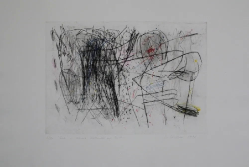 Kaltnadelradierung Czichon - Geste