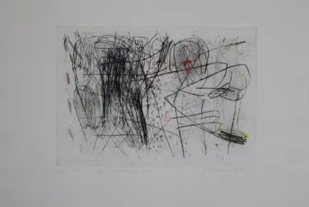 Kaltnadelradierung Czichon - Geste