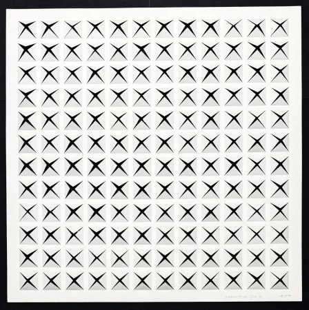 Keine Technische Dadamaino - Dadamaino ( 1930-2004 ) – Untitled – hand-signed Punched paper – 1974