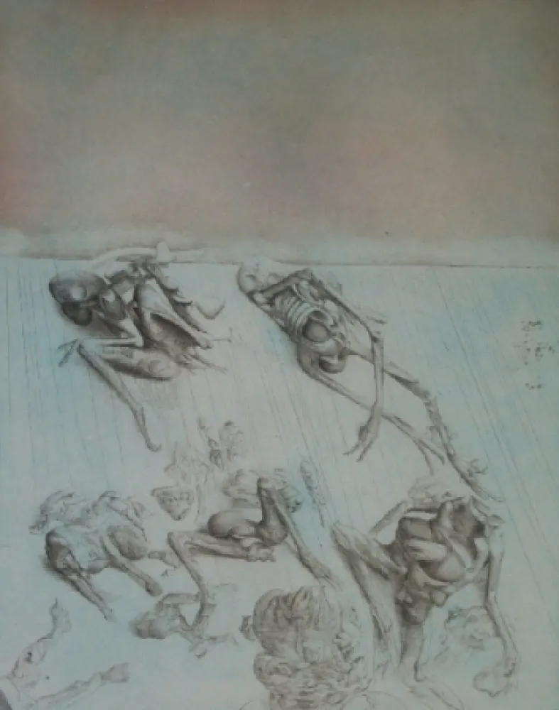 Kaltnadelradierung Dado - Néant