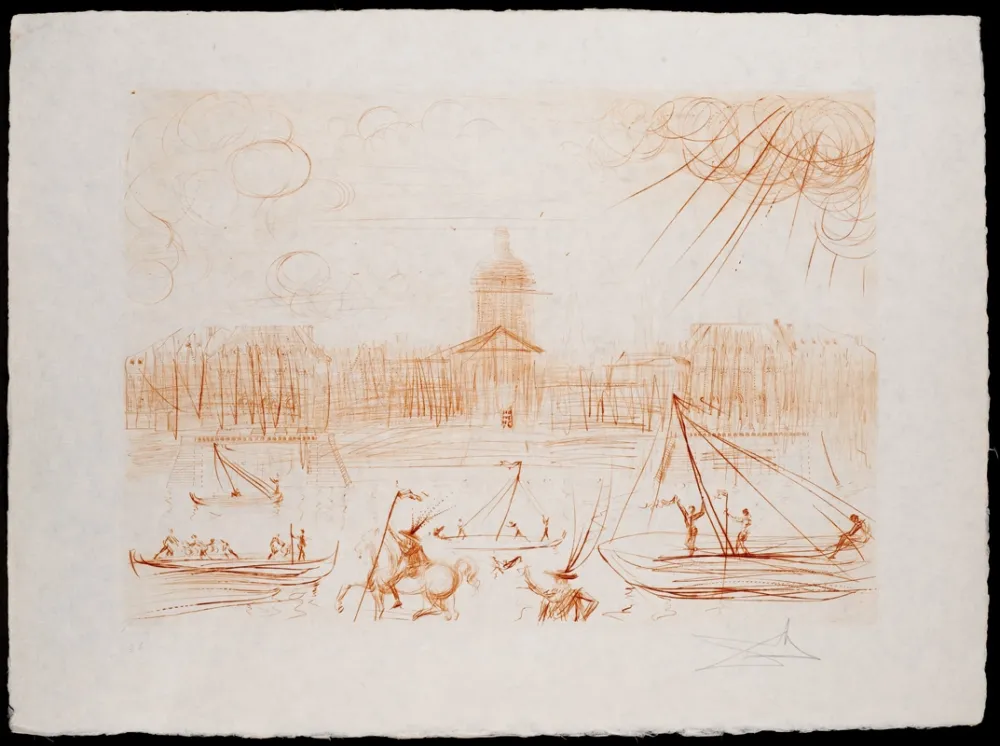 Stich Dali - Académie des Beaux-Arts. (Institut de France)