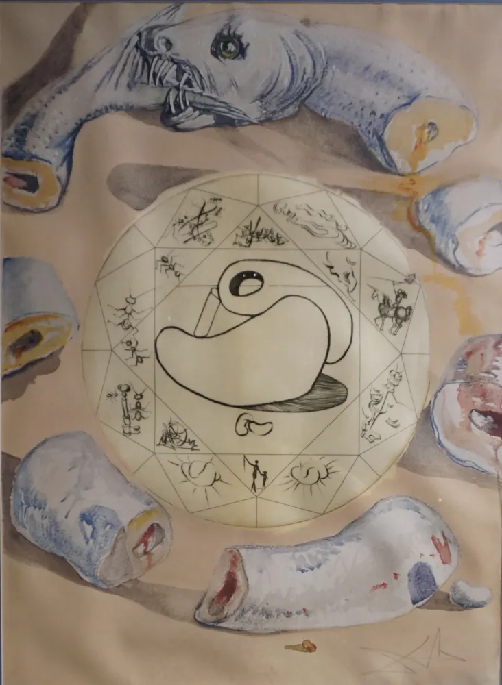 Stich Dali - Alchimie des Philosophes L’Ouraboros 