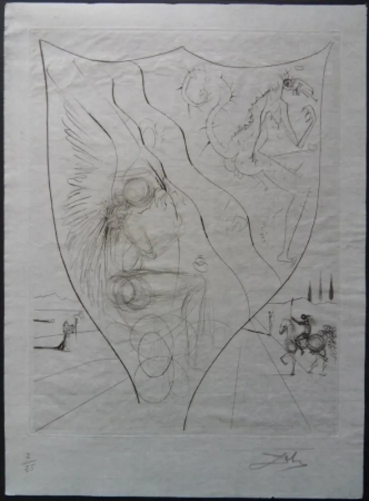 Radierung Dali - Alexis - Etat Chine