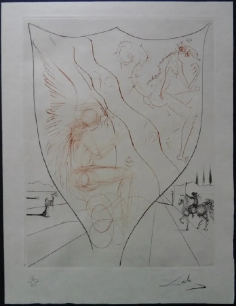 Radierung Dali - Alexis - Etat Japon