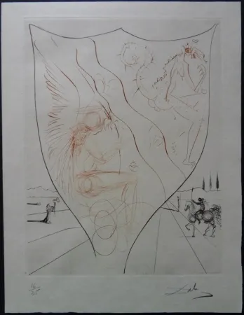 Radierung Dali - Alexis - Etat Japon