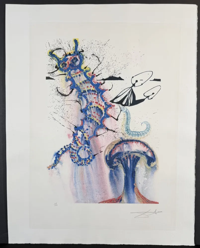 Stich Dali - Alice in Wonderland Advice from a Caterpillar