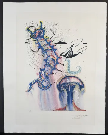 Stich Dali - Alice in Wonderland Advice from a Caterpillar