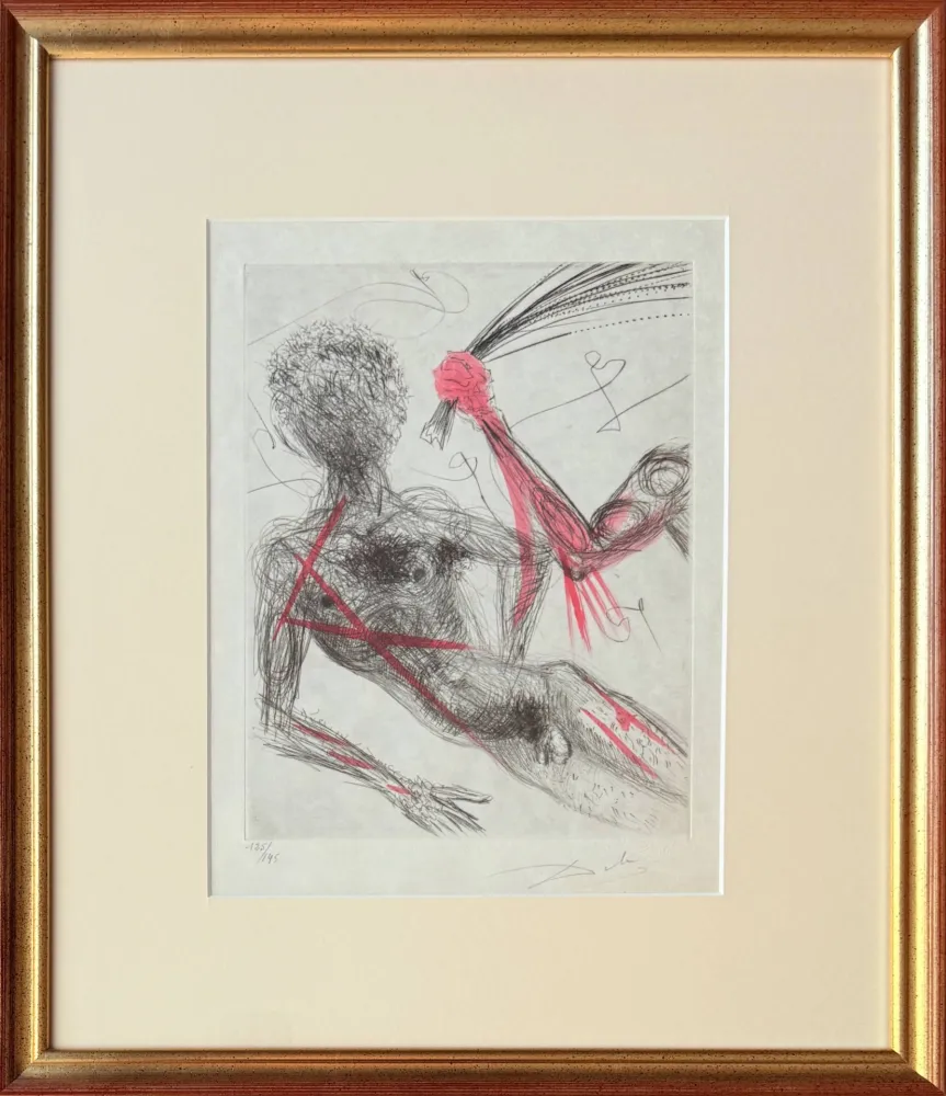 Radierung Dali - Allée des Verges (Penis Alley)