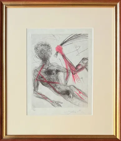 Radierung Dali - Allée des Verges (Penis Alley)