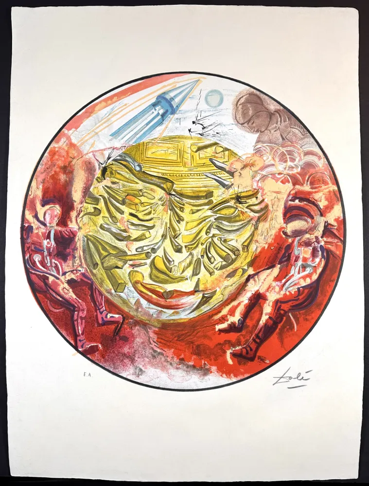 Lithographie Dali - Astronauts