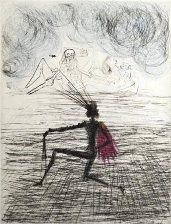 Stich Dali - Chevalier a genoux