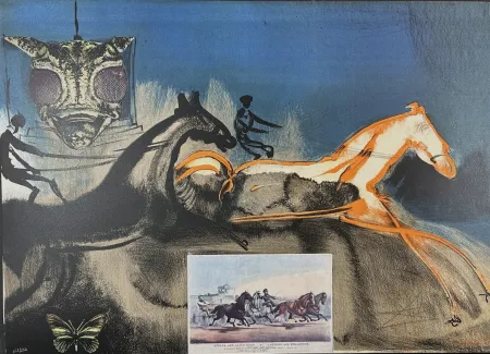 Lithographie Dali - Currier & Ives American Trotting Horses No 2